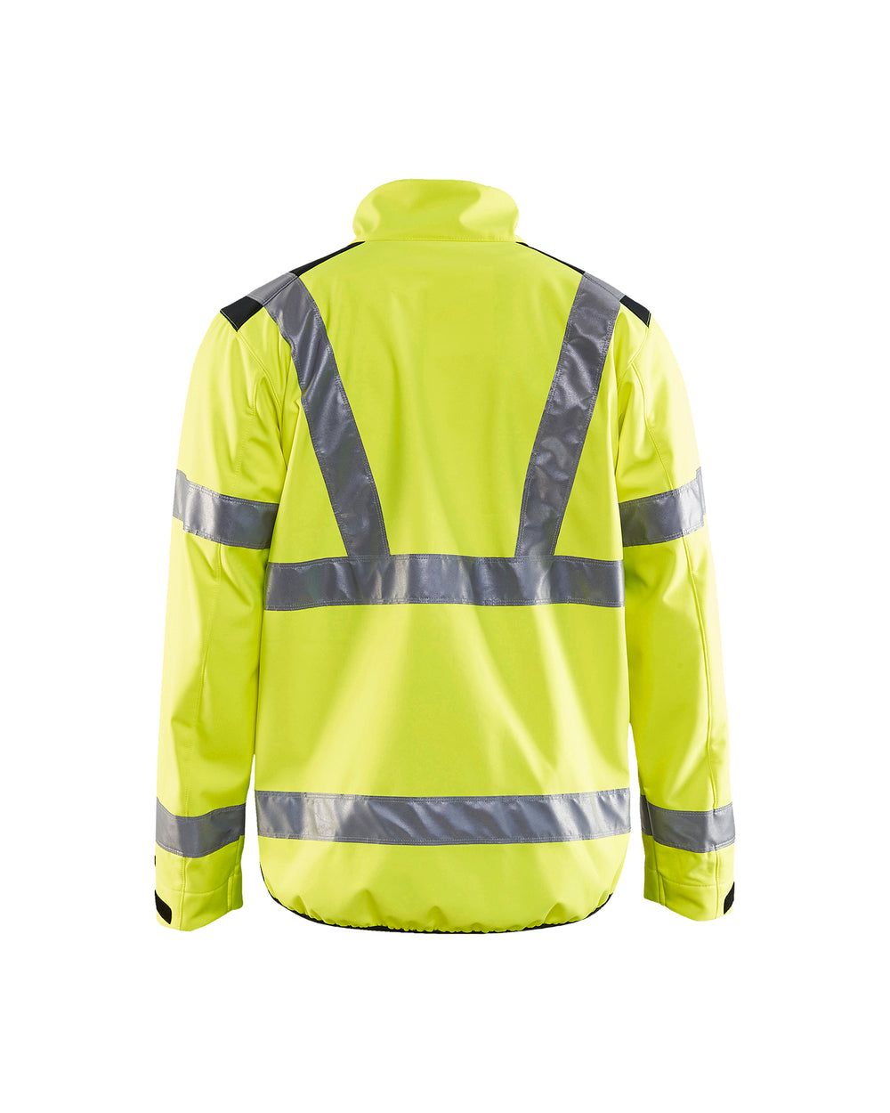 Hi-Vis Softshell Jacket - Yellow Hi-viz/Black