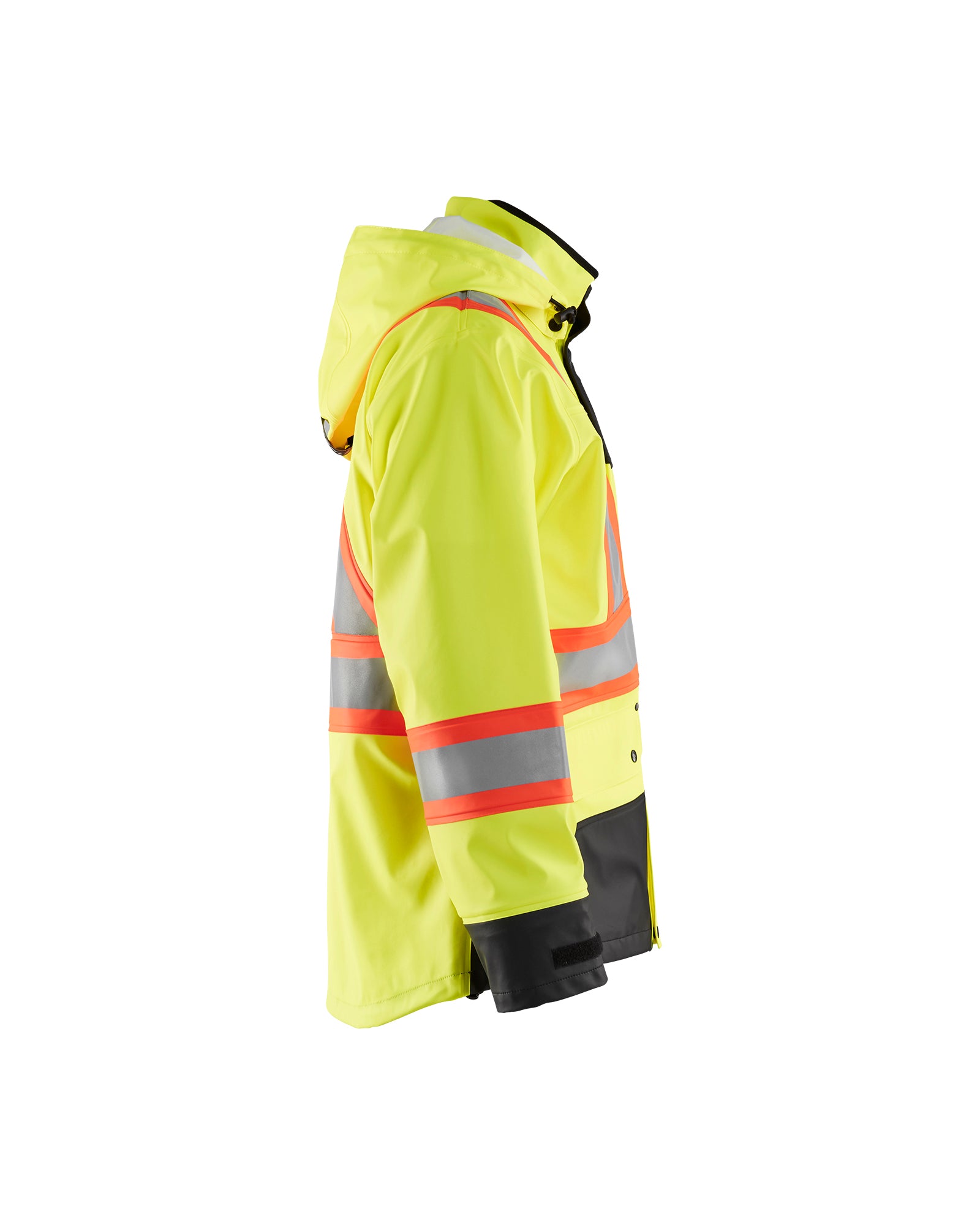 Hi-Vis CSA Rain Jacket - Yellow Hi-viz/Black
