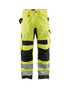 PANTALON HAUTE-VISIBILITÉ ANTI-DÉCHIRURE - Jaune haute-visibilité/Noir