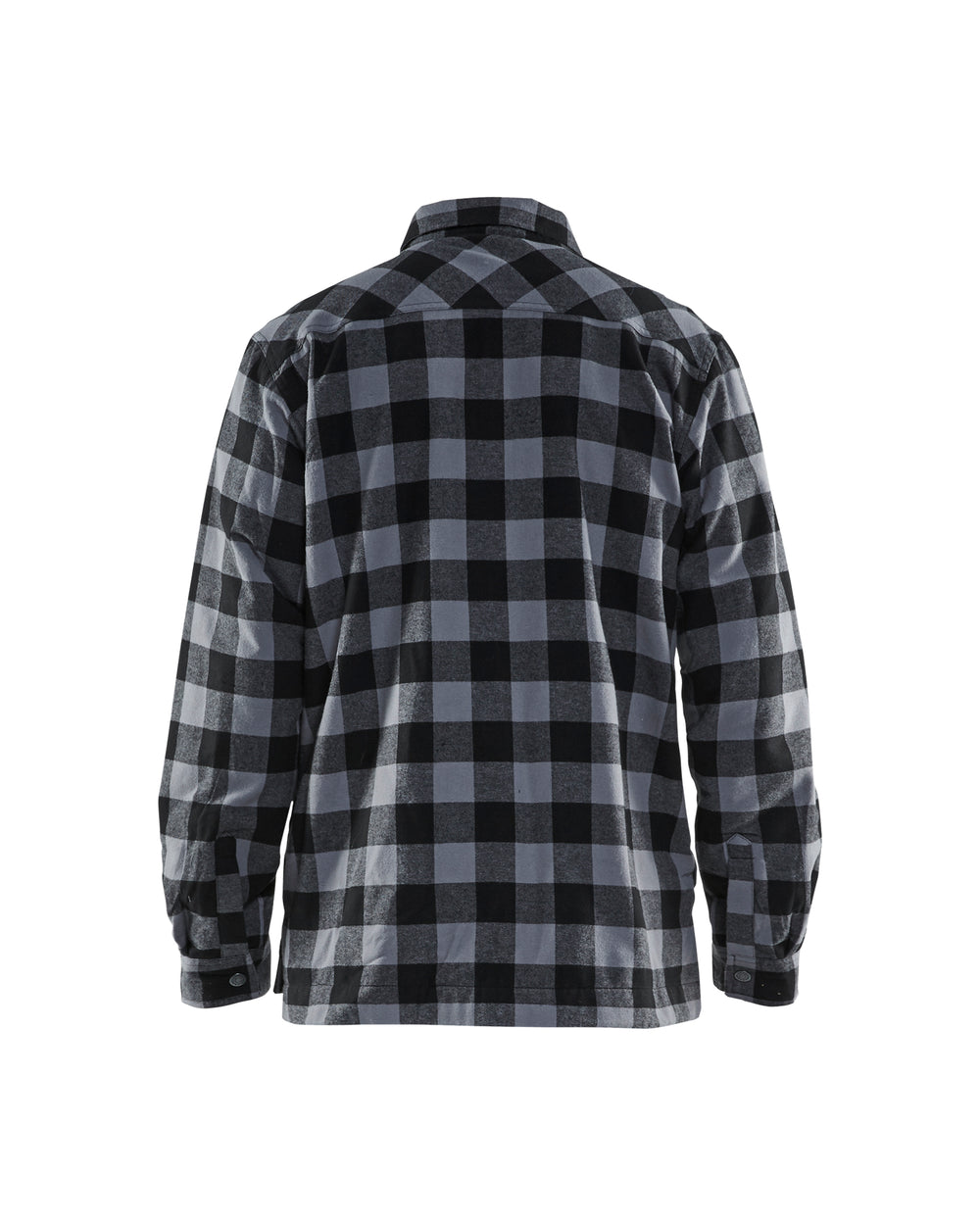 Lined flannel shirt - Dark grey/Black