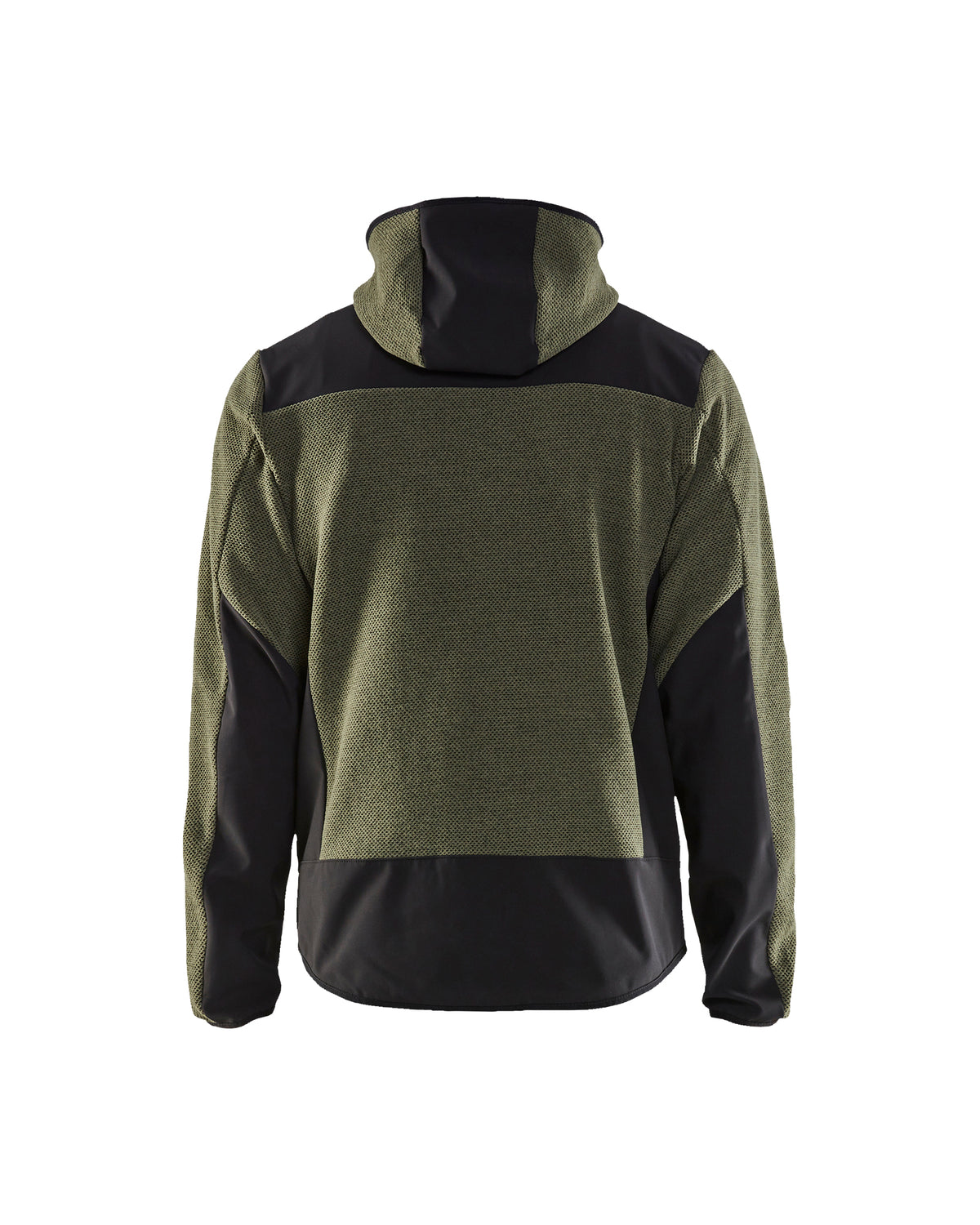 Knitted Fleece Jacket - Autumn green/Black