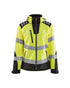 Women's Hi-Vis Softshell Jacket - Yellow Hi-viz/Black