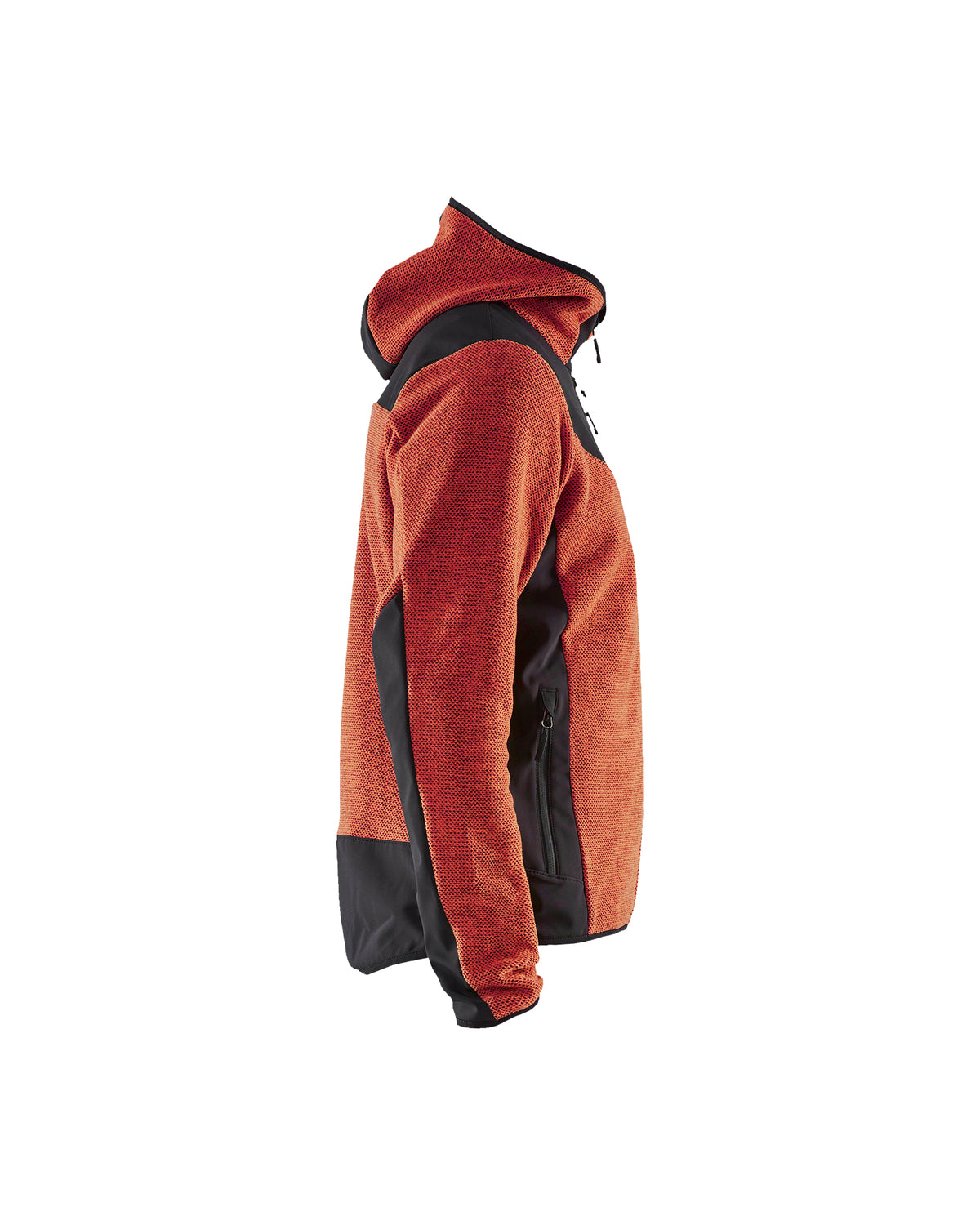Veste en Tricot Doublée en Molleton - Rouge ardent/Noir