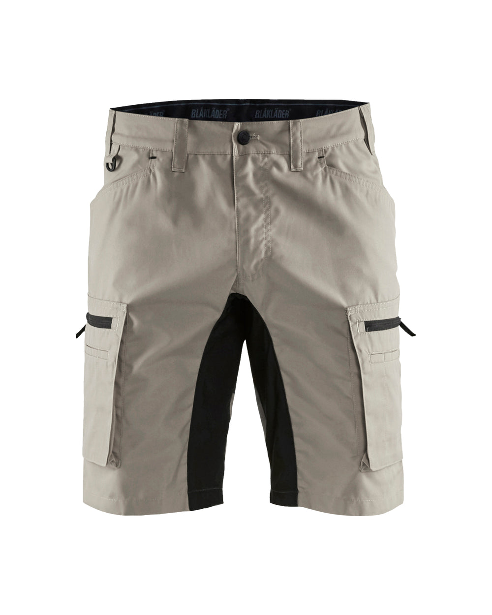 Service Shorts With Stretch - Stone/Black