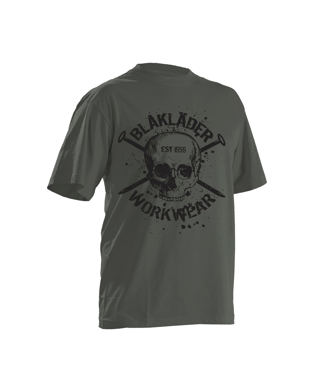SKULLL T-SHIRT - Antique moss