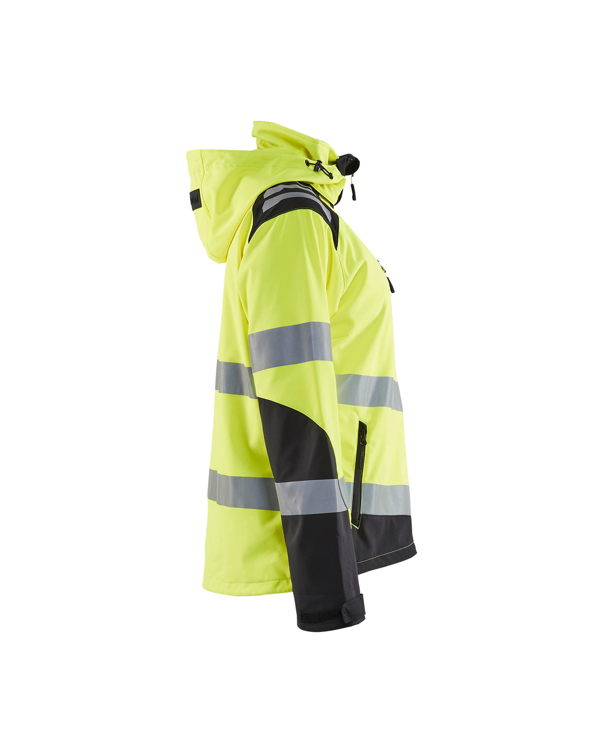 Women's Hi-Vis Softshell Jacket - Hi-Vis Yellow / Black