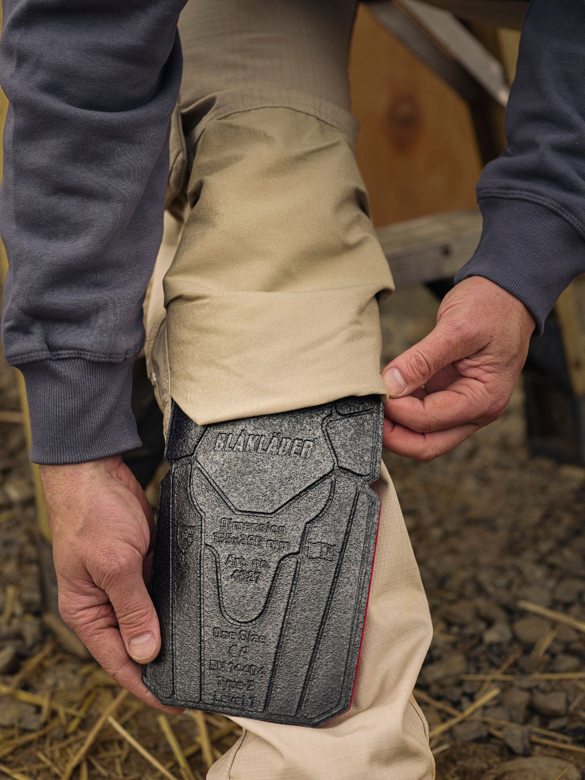 Reinforced Kneepad - Black/Red