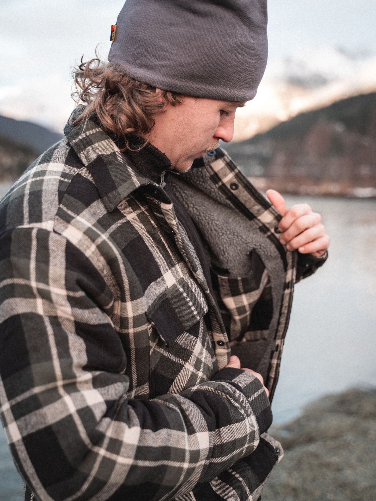 Flannel Jacket - Forest Night/Black