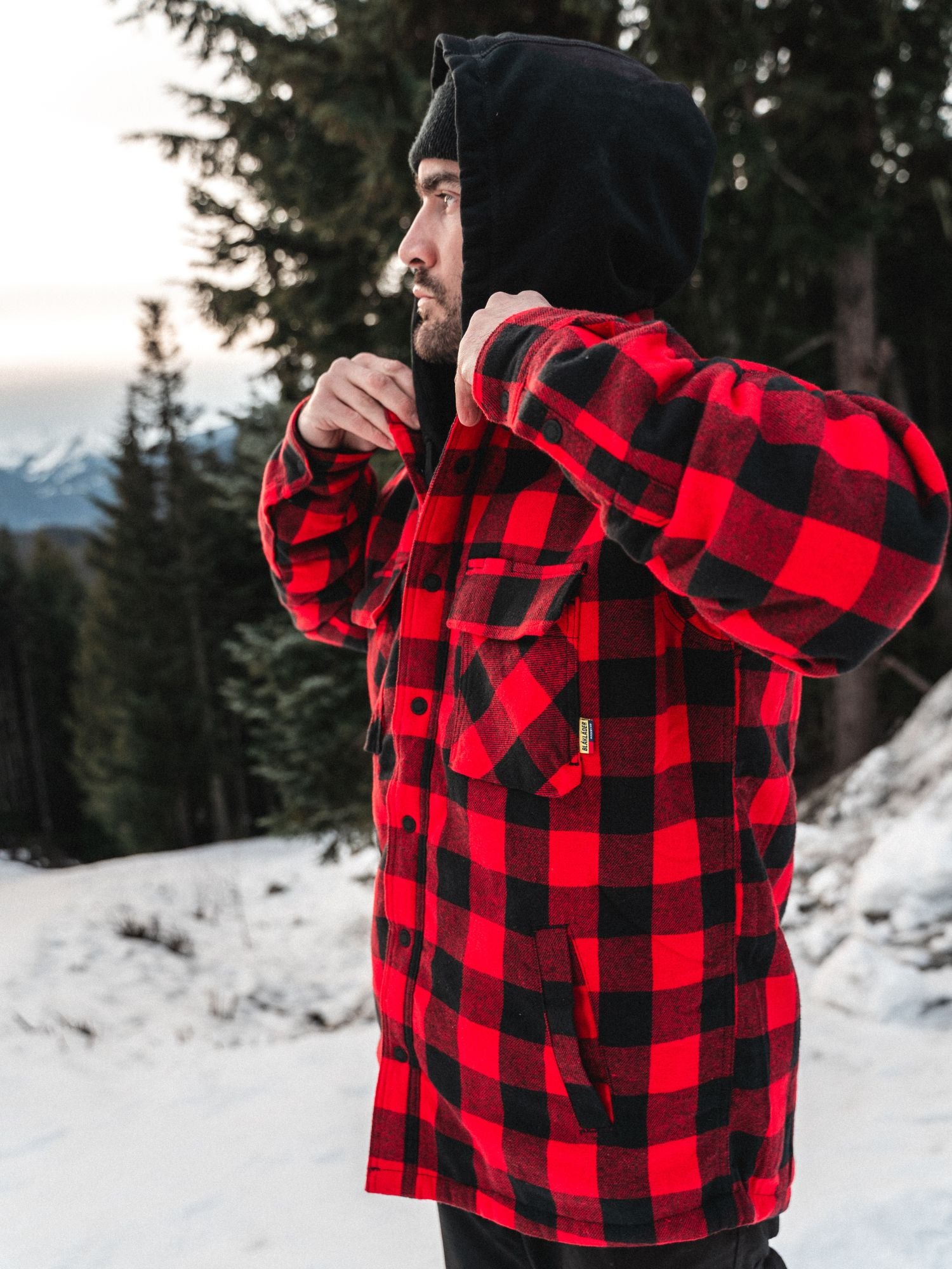 Flannel Jacket - Red/Black