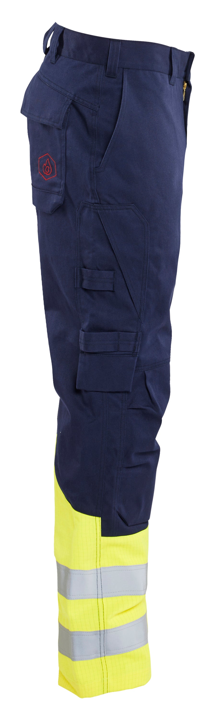 Flame Resistant Visibility Pants - Hi-Vis Yellow / Navy Blue