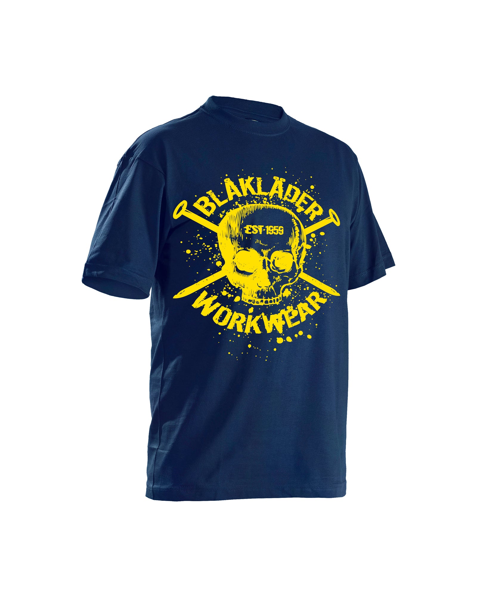 NAVY SKULLL T-SHIRT - Navy Blue