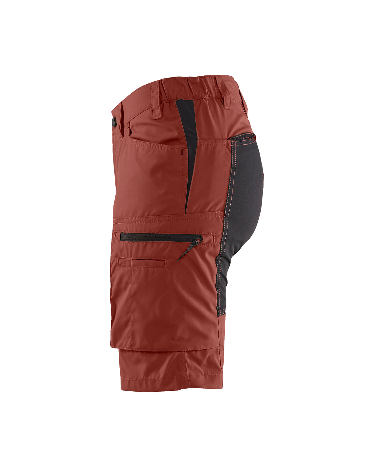 Short Extensible Straus Lite pour Femmes - Rouge ardent/Noir