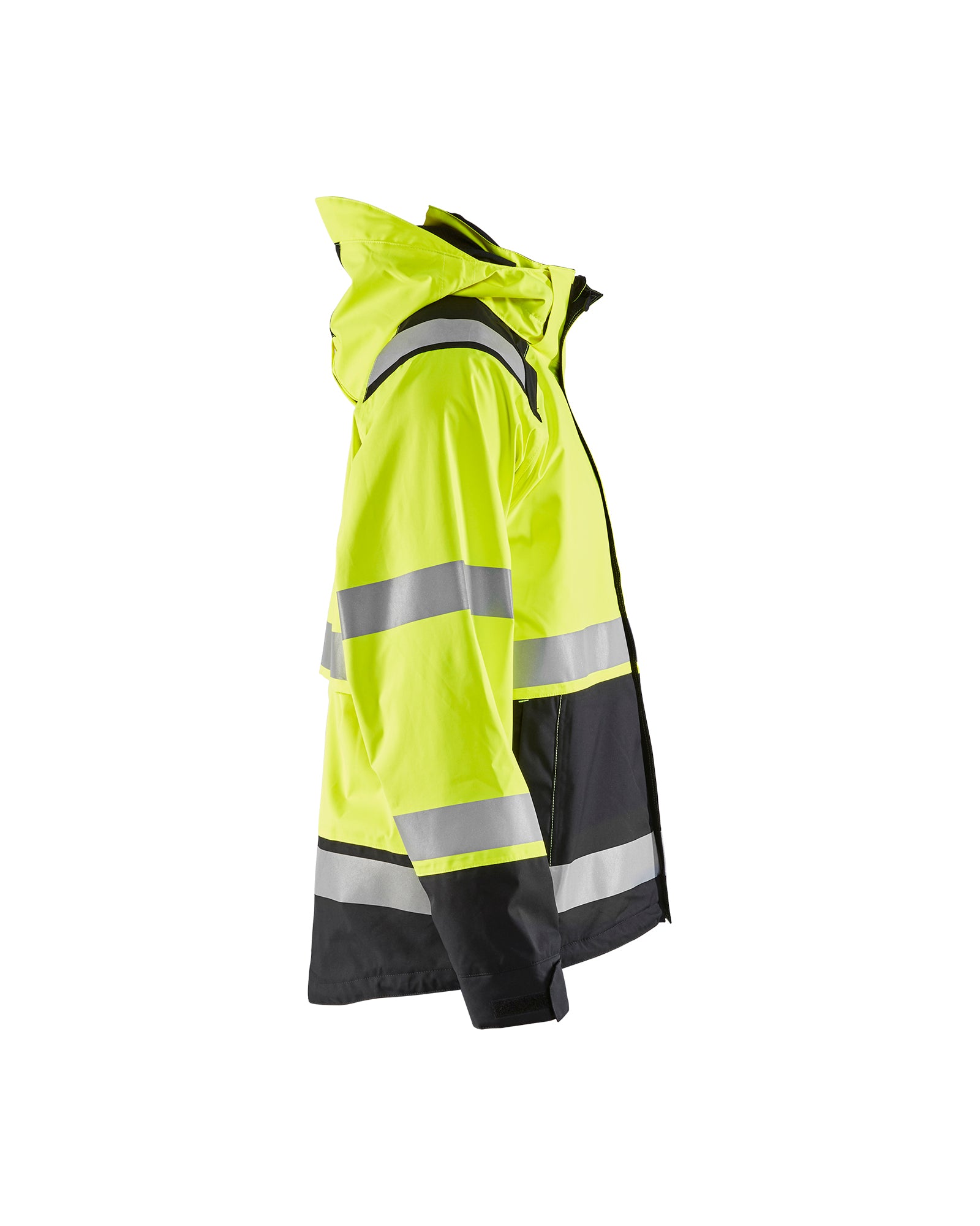 Hi-Vis Premium Shell Jacket - Yellow Hi-viz/Black