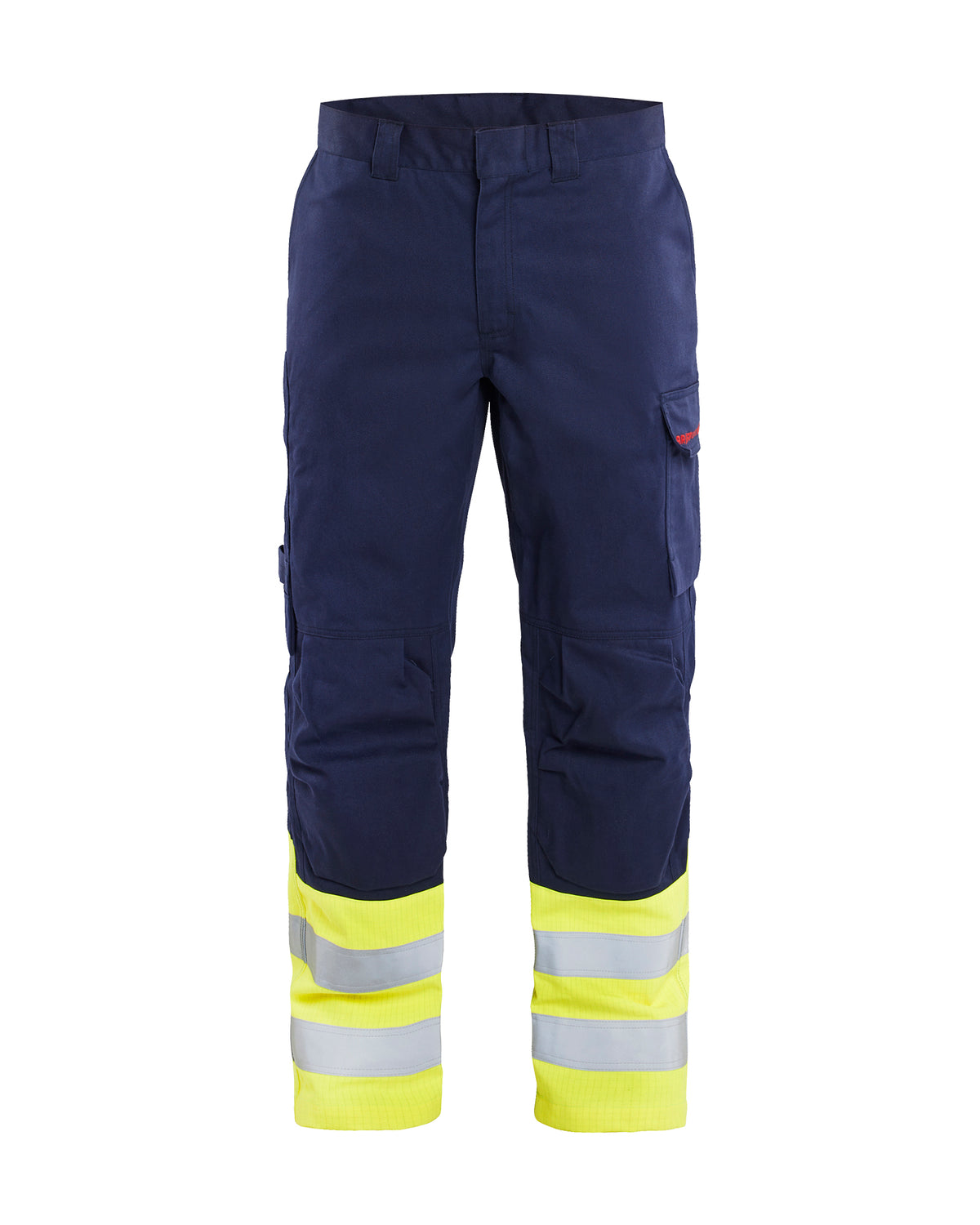 Flame Resistant Visibility Pants - Hi-Vis Yellow / Navy Blue