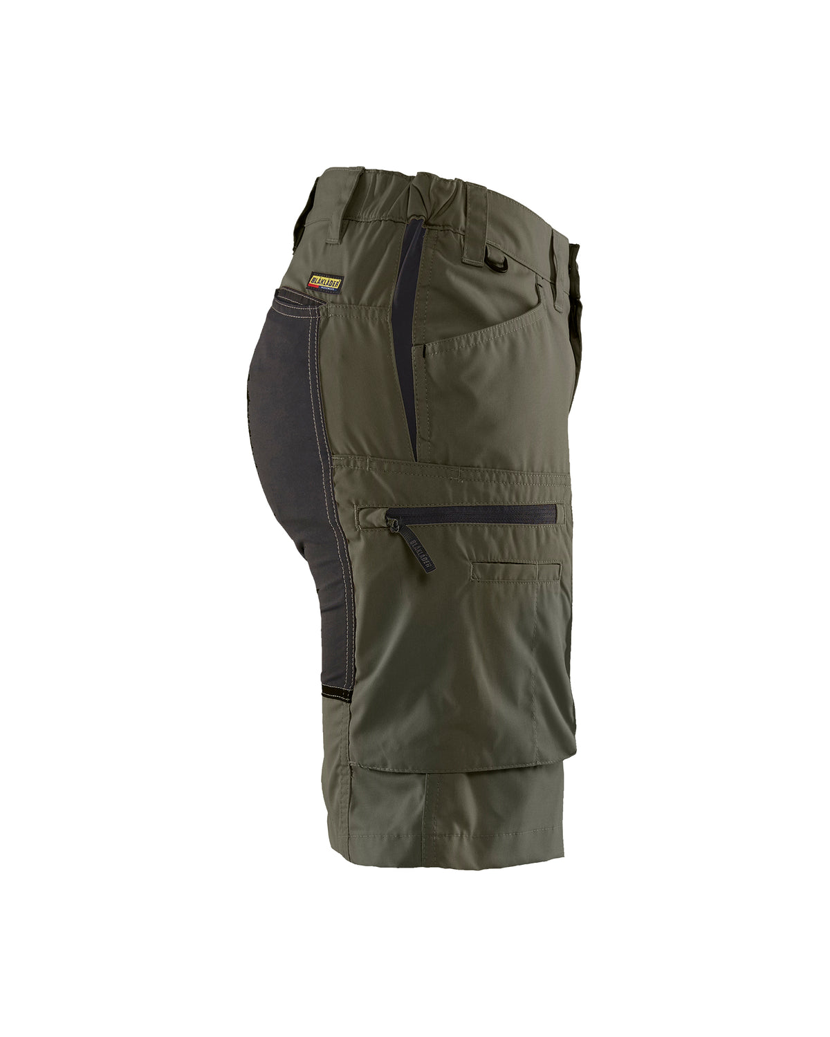Women's Stratus Lite Stretch Shorts - Dark Olive Green / Black