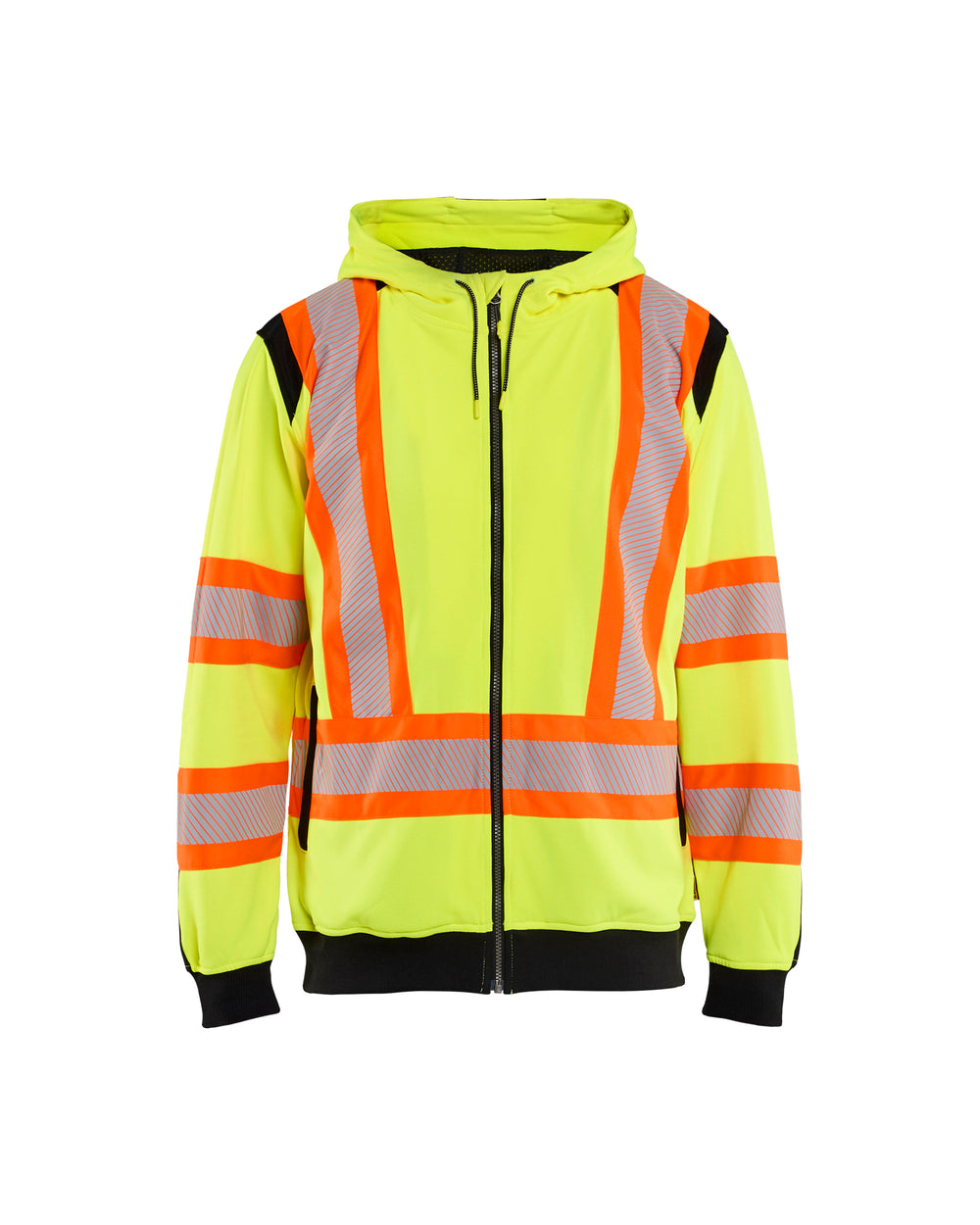 Hi-Vis CSA Full Zip Hoodie - Yellow Hi-viz/Black