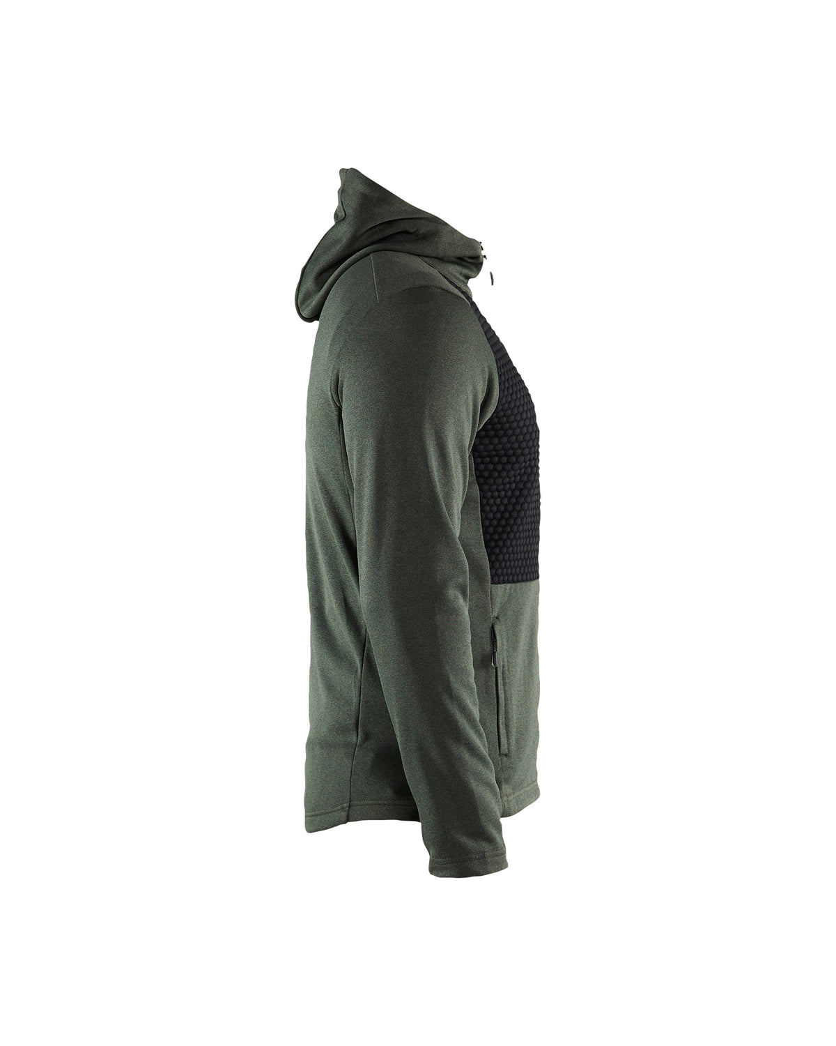 Veste Technique à Capuchon - Vert automne / Noir