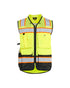 Hi-Vis Surveyor's Vest - Yellow Hi-viz/Black