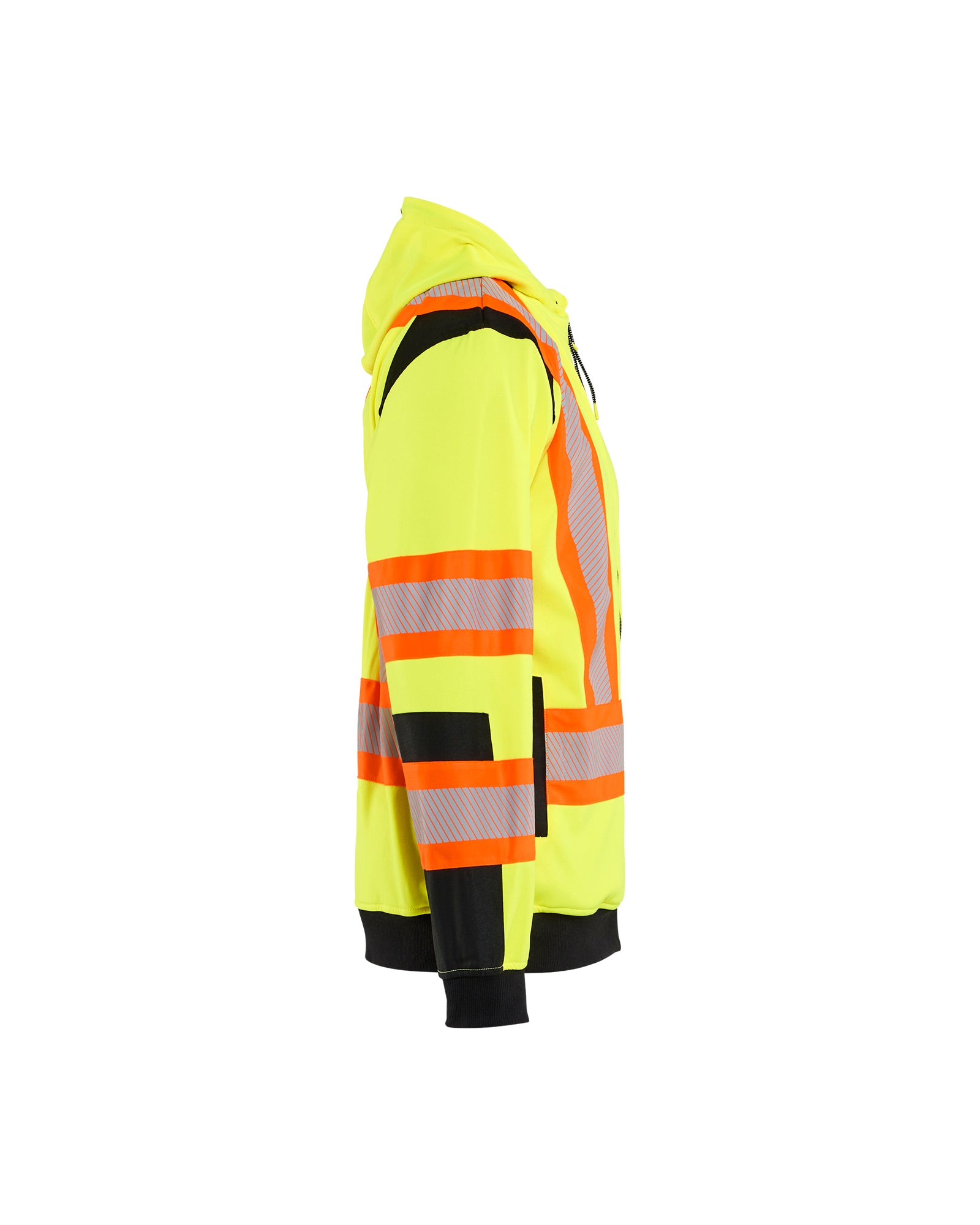 Hi-Vis CSA Full Zip Hoodie - Yellow Hi-viz/Black