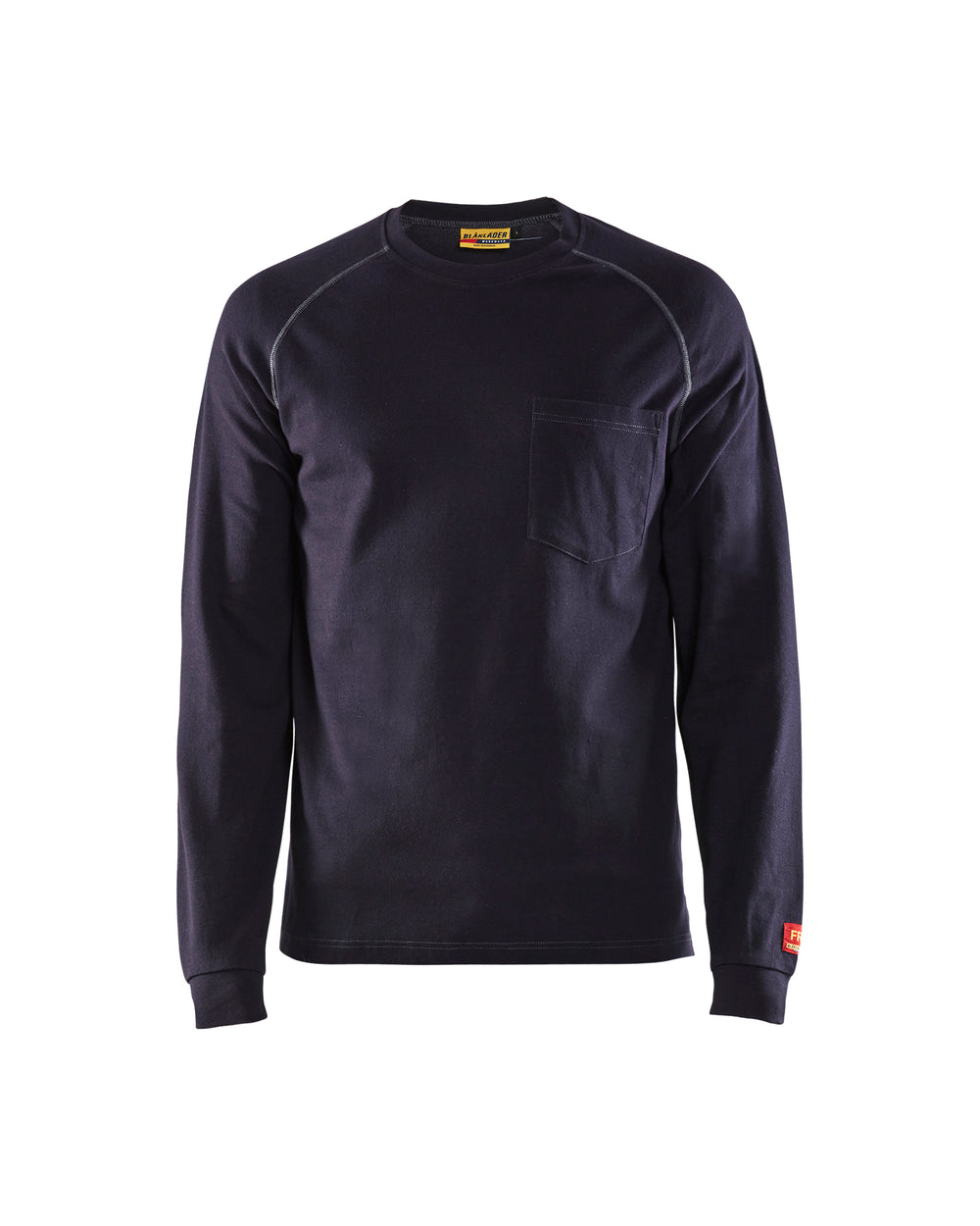 Flame Resistant Heavyweight Long Sleeve T-Shirt - Navy blue