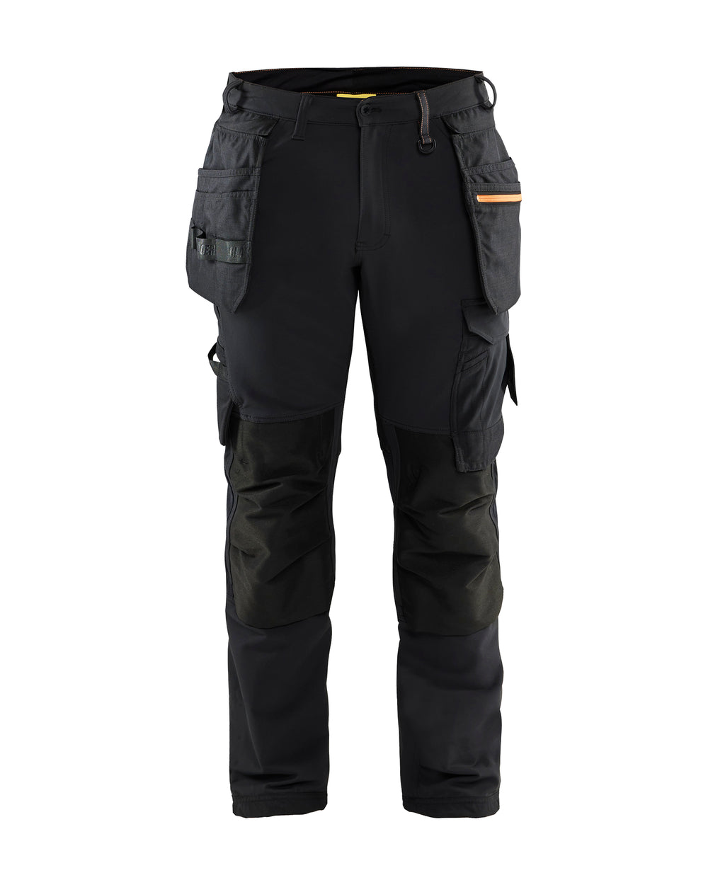 4-Way stretch Work Pants - Black/Orange
