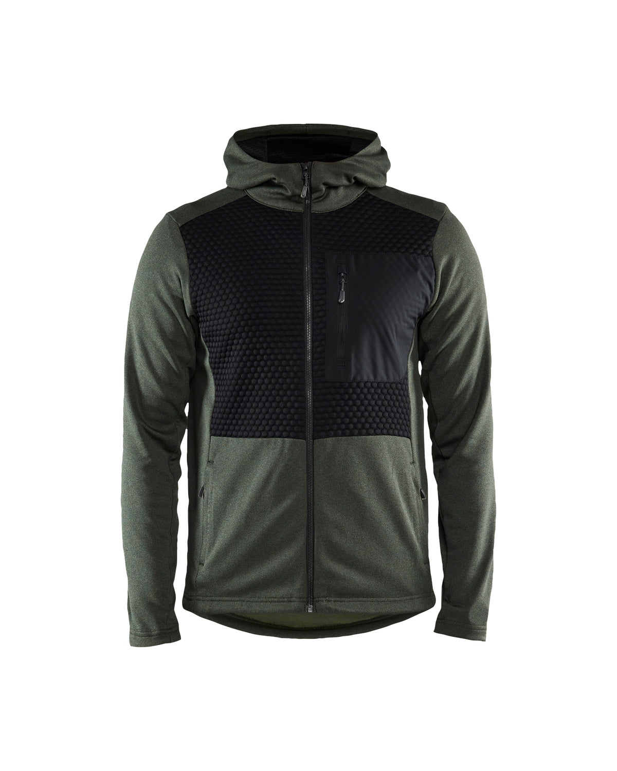 Tech Jacket - With hood - Autumn green/Black
