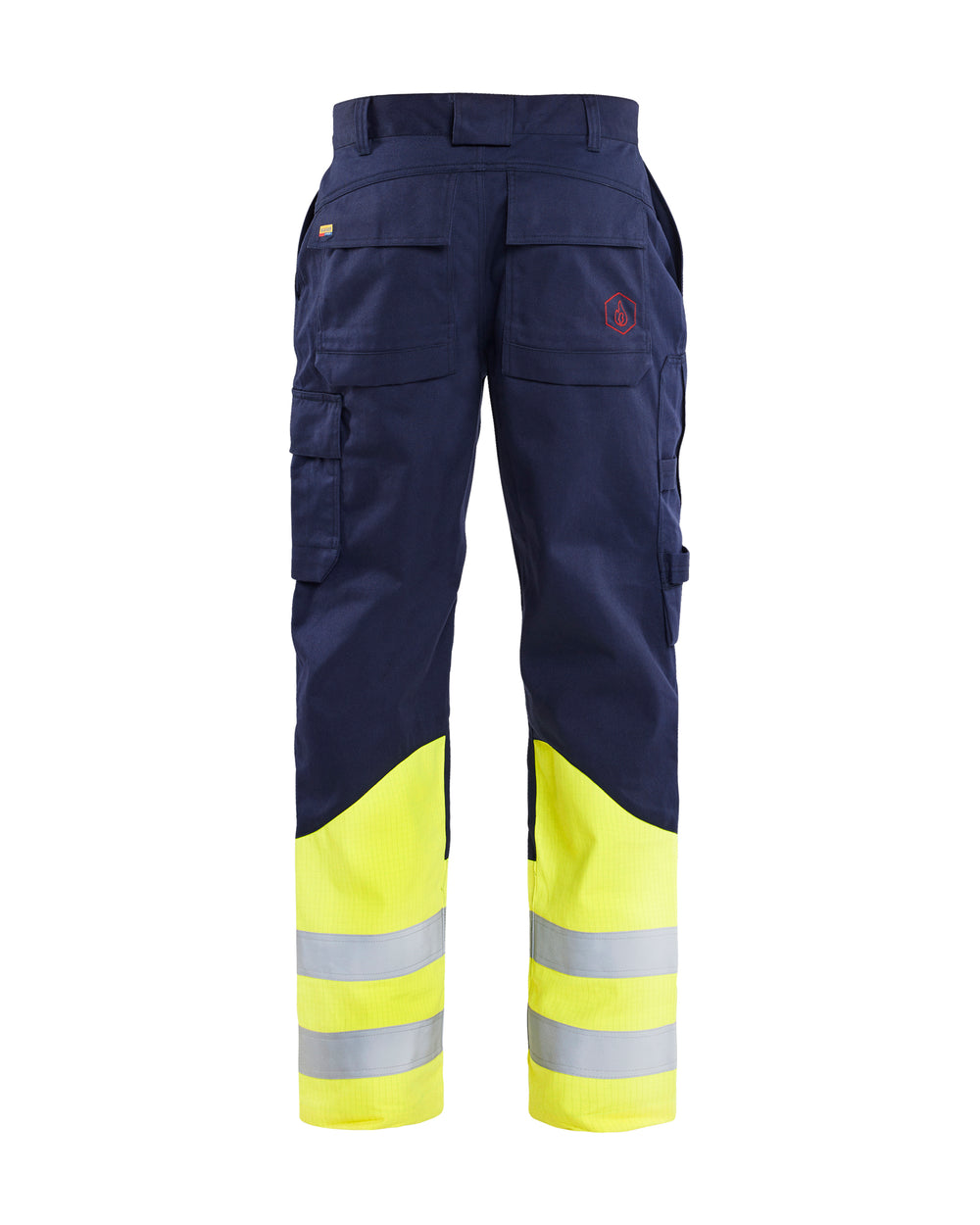 Flame Resistant Visibility Pants - Navy blue/Yellow Hi-viz