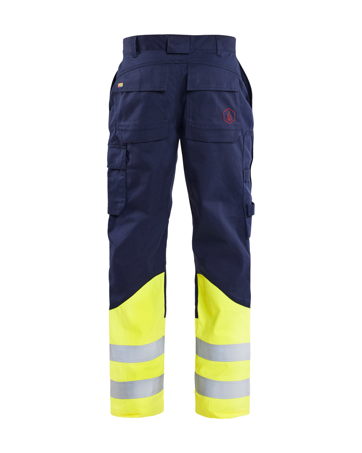 Flame Resistant Visibility Pants - Navy blue/Yellow Hi-viz