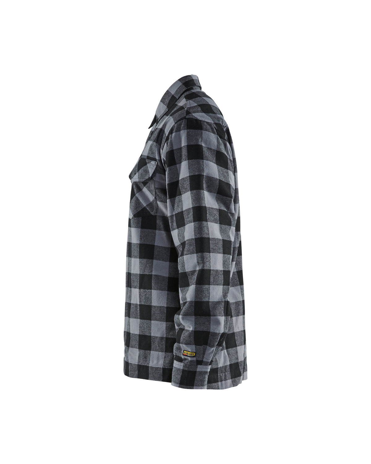 Lined flannel shirt - Dark grey/Black