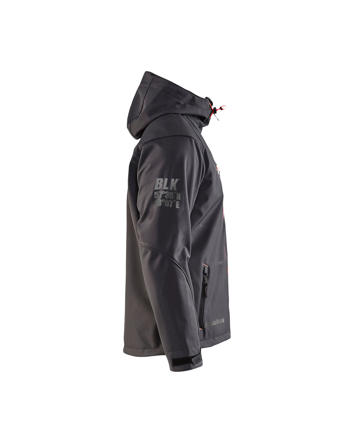 Kalispell Softshell Jacket - Dark grey/red