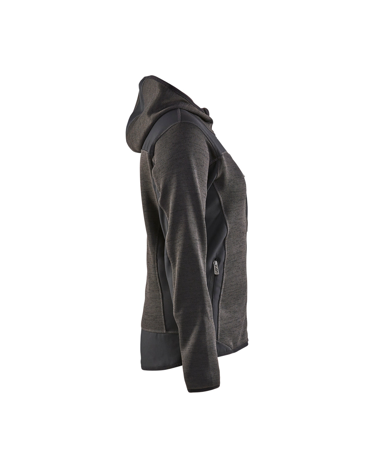 Women's Knitted Jacket - Dark Grey / Black