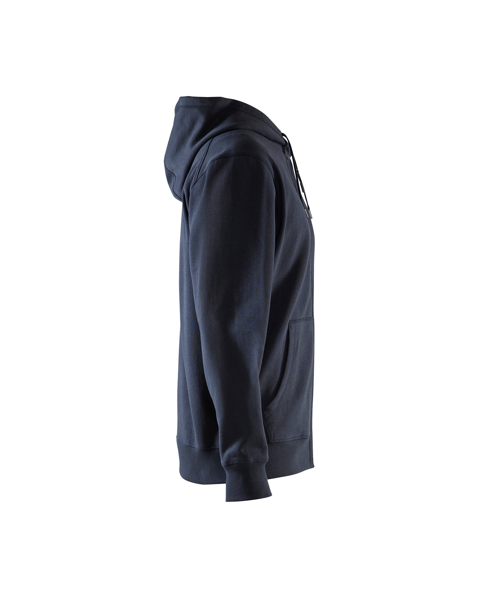Hooded Zip-up Sweatshirt - Dark navy blue