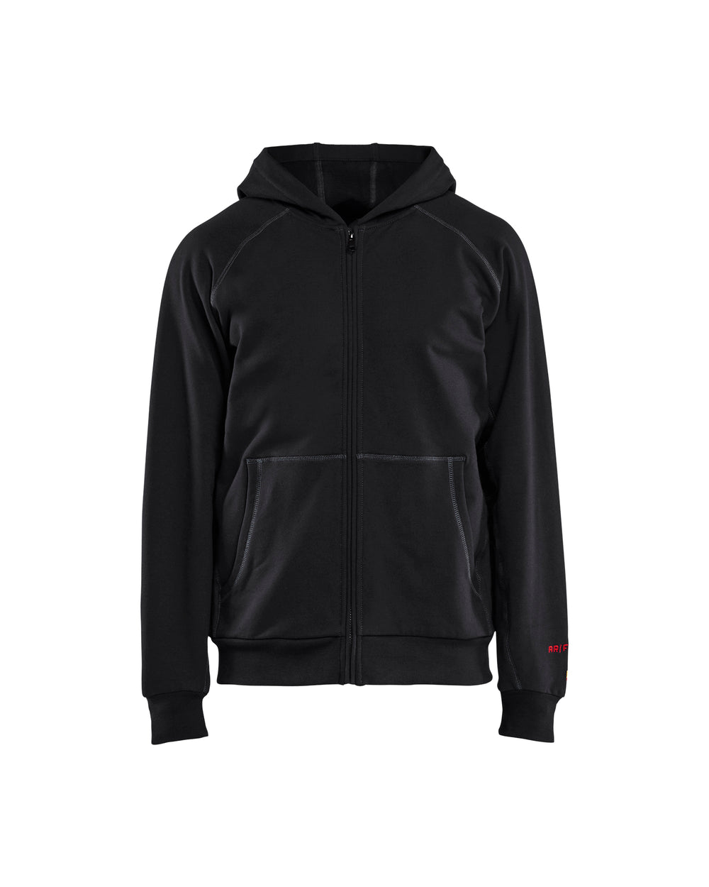 Flame Resistant Full Zip Hoodie - Black