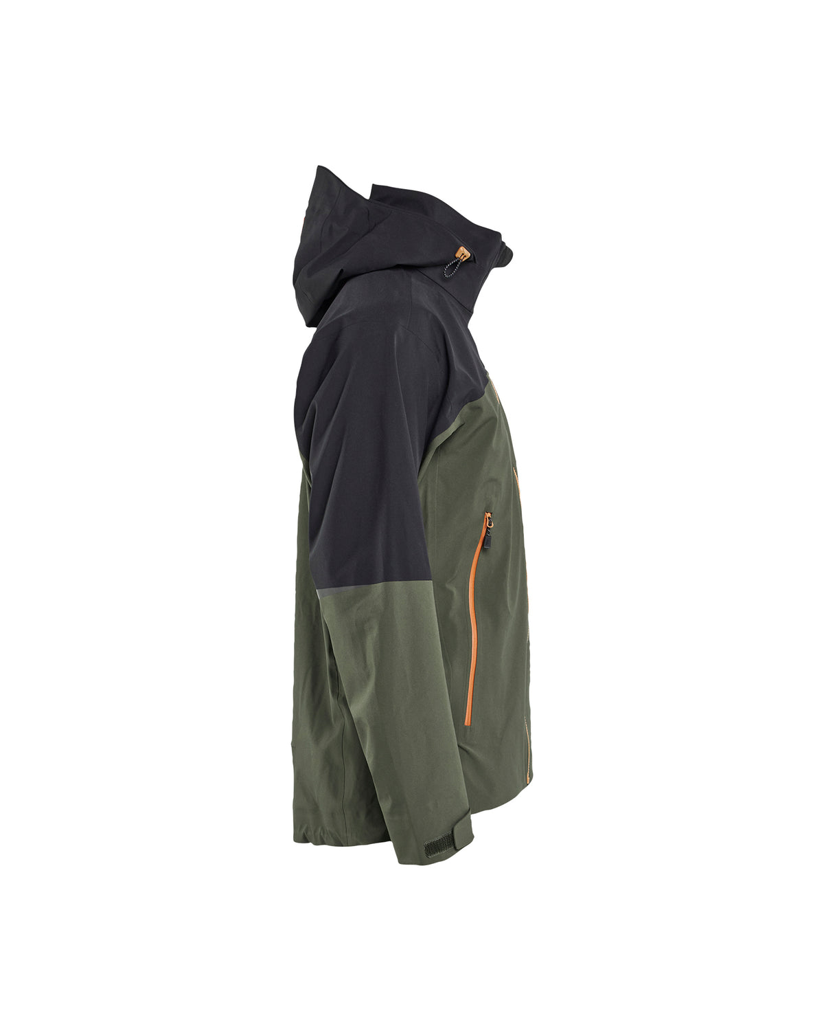 Cascade 3 Layer Shell Jacket - Forest Green/Rust