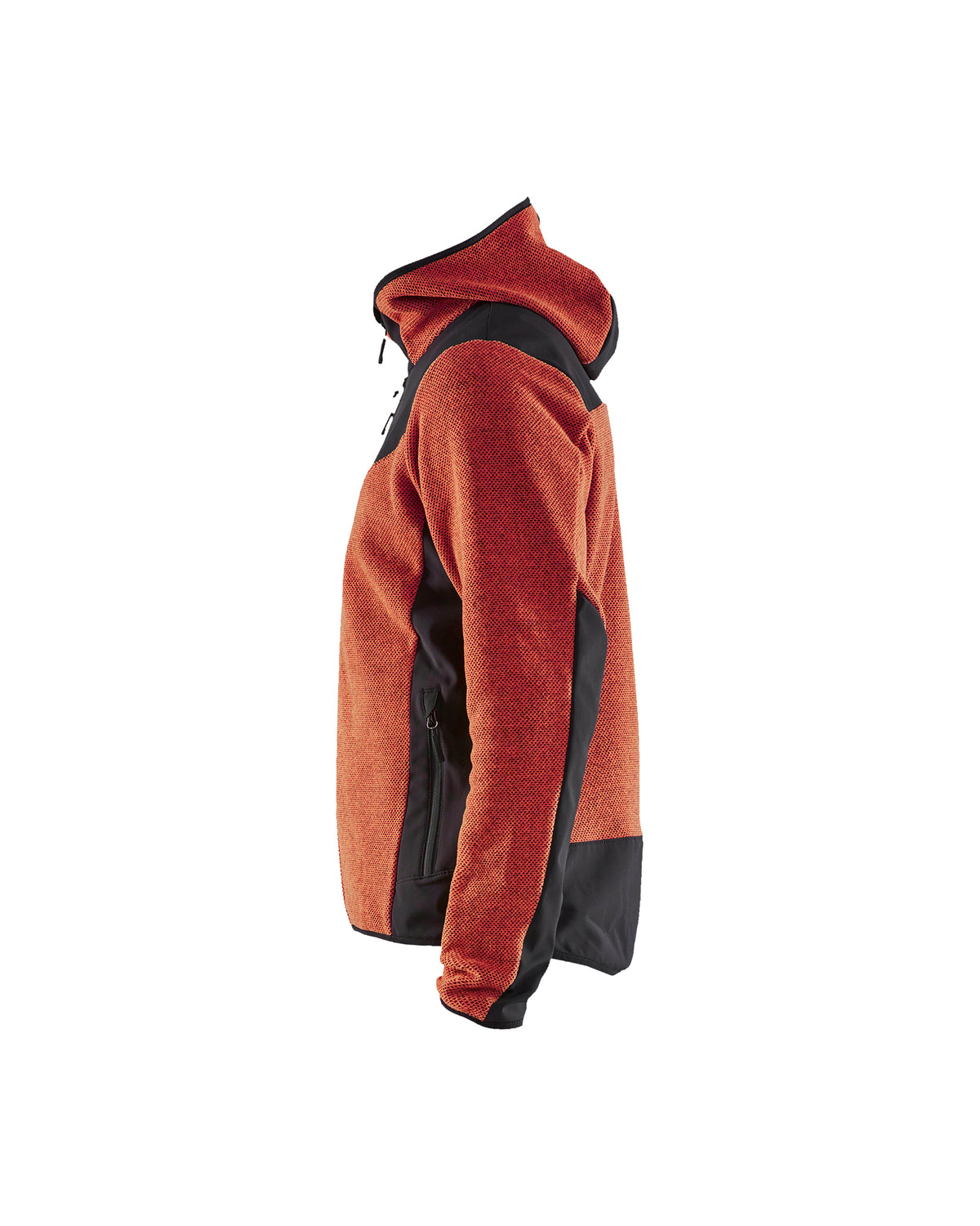 Veste en Tricot Doublée en Molleton - Rouge ardent/Noir
