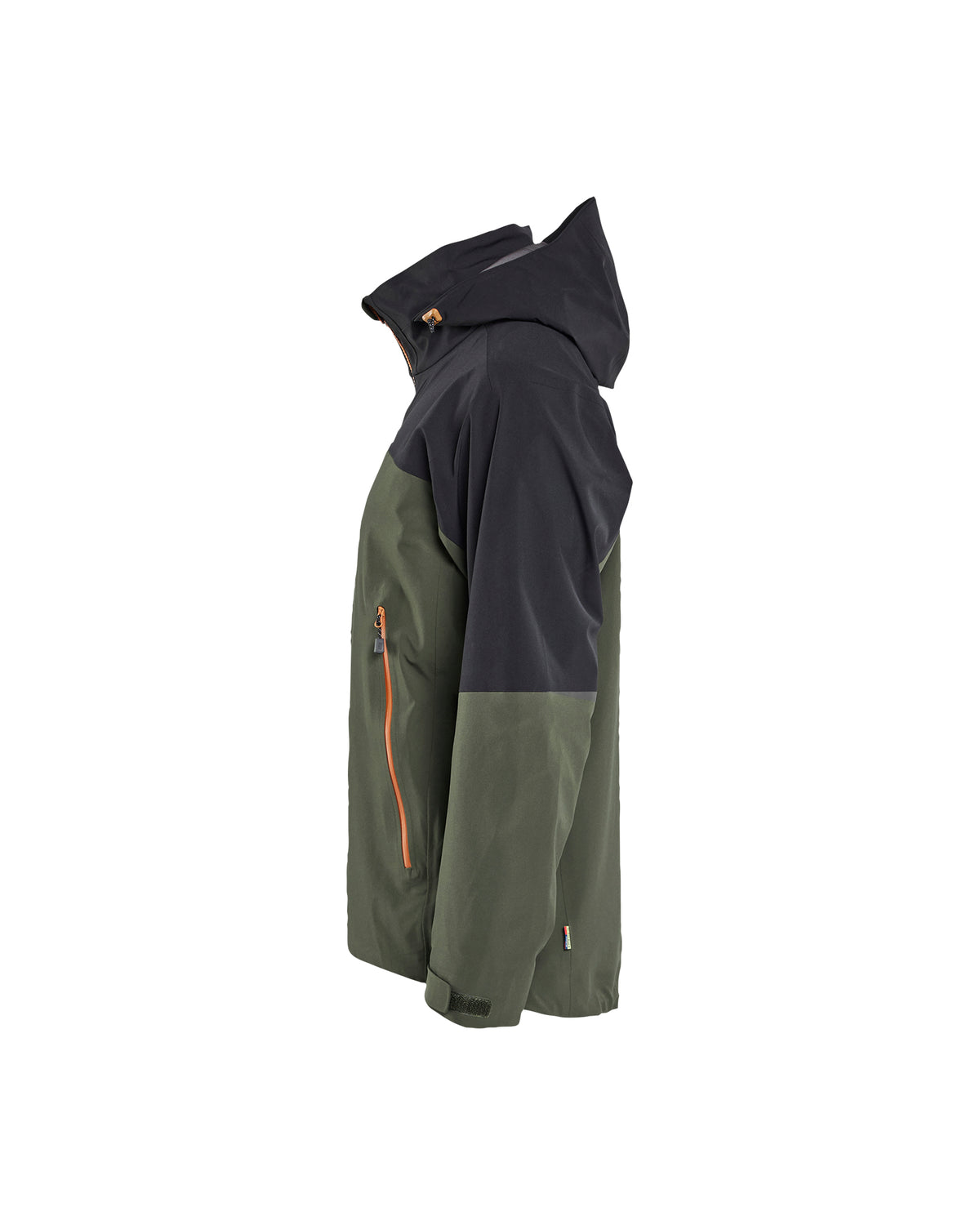 Cascade 3 Layer Shell Jacket - Forest Green / Rust