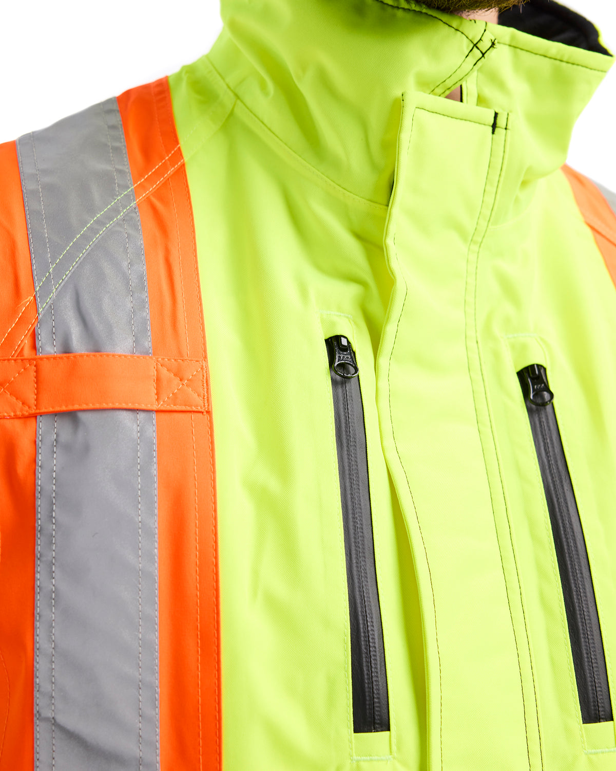 HI-VIS WINTER JACKET - Yellow Hi-viz/Black