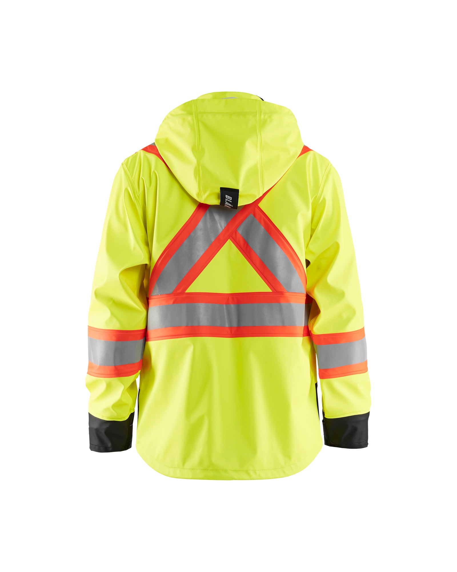 Hi-Vis Rain Jacket - Yellow Hi-viz/Black