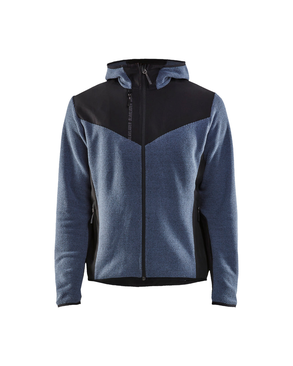 Knitted Fleece Lined Jacket - Numb Blue/Black