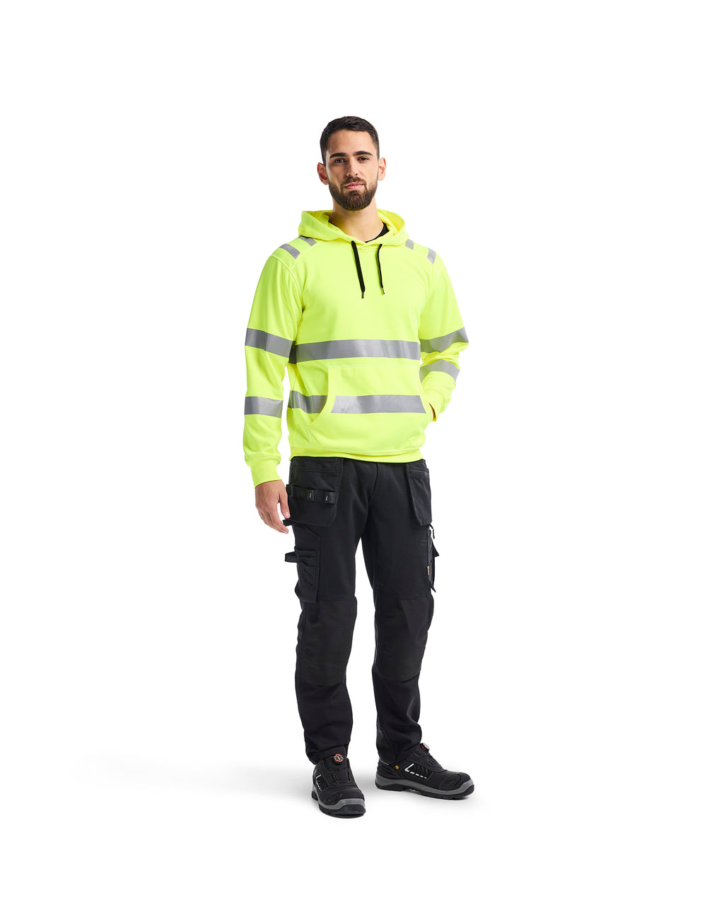 HI-VIS Hooded Sweatshirt - Yellow