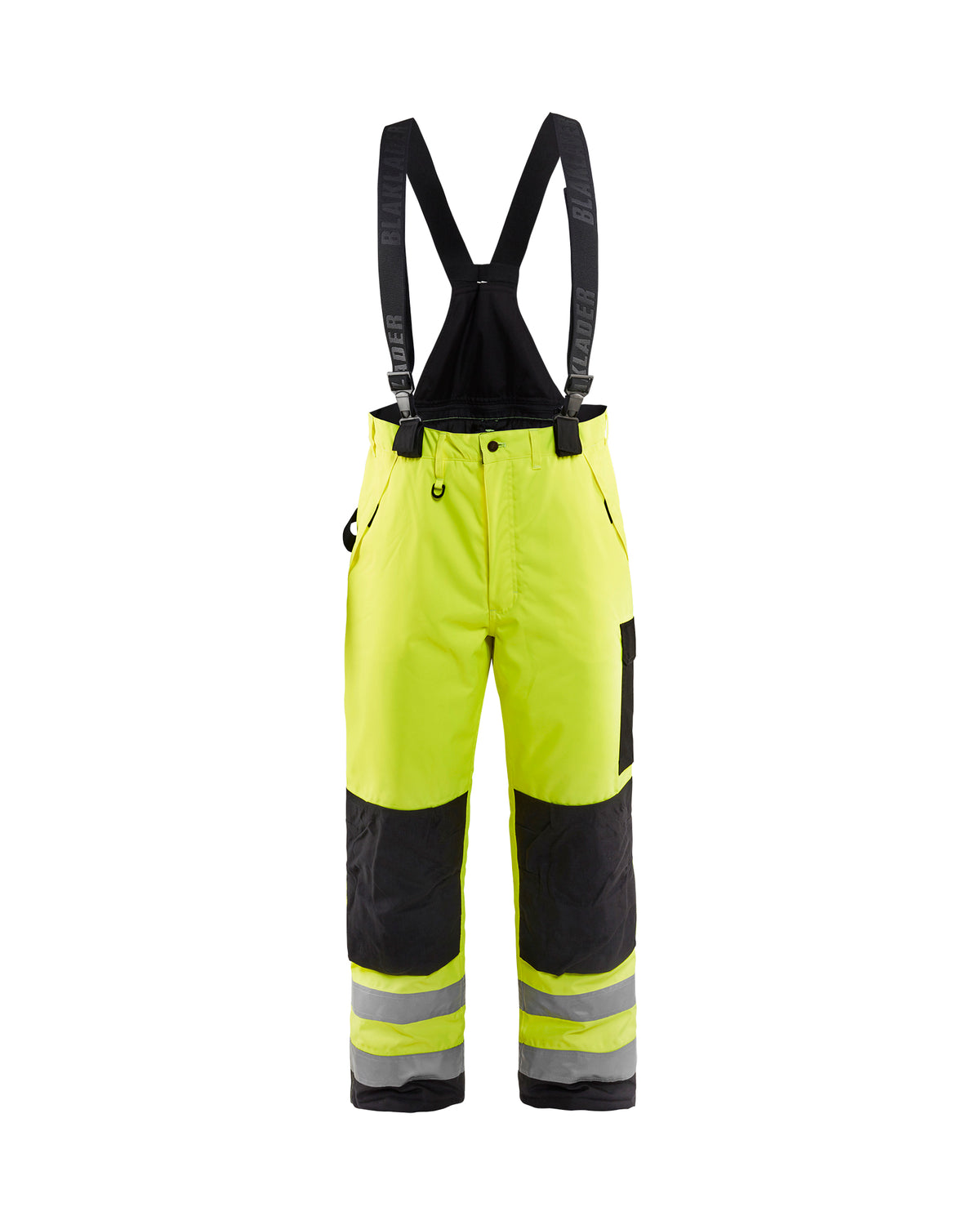 Hi-Vis Lined Shell pants - Yellow Hi-viz/Black