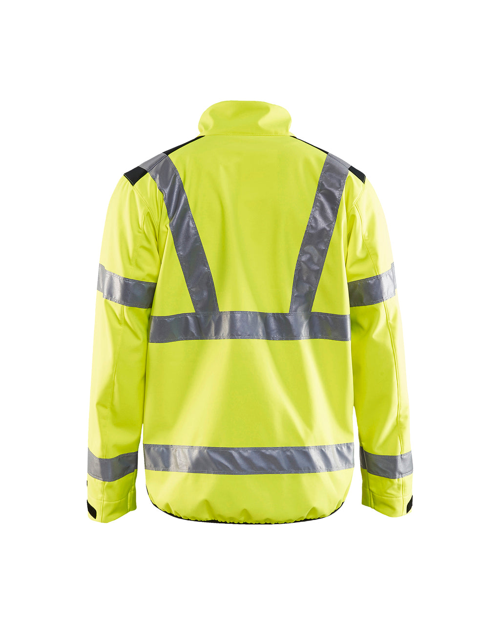 Hi-Vis Softshell Jacket - Yellow Hi-viz/Black
