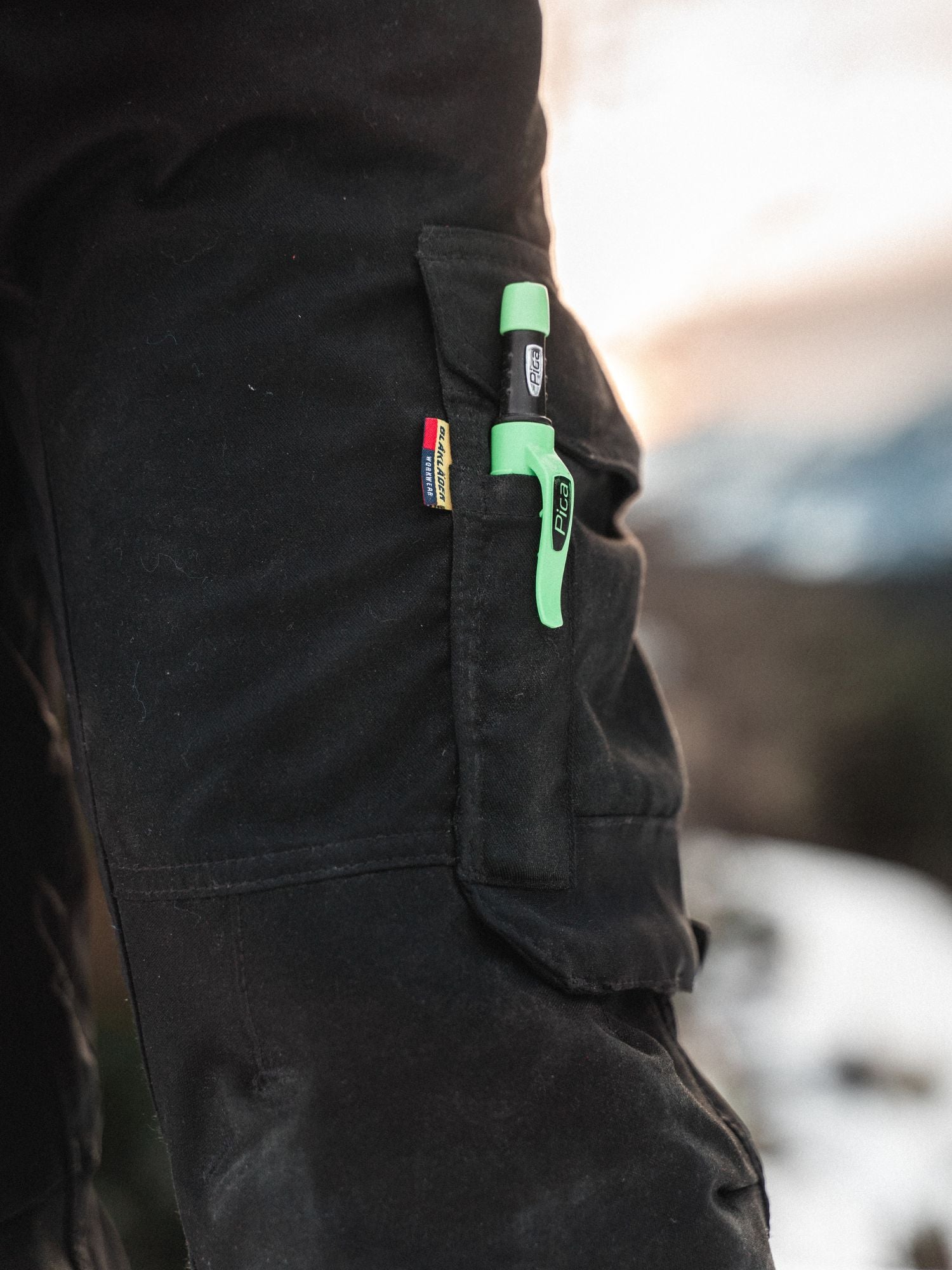 Craftsman pants with Stretch - Forest Night/Black