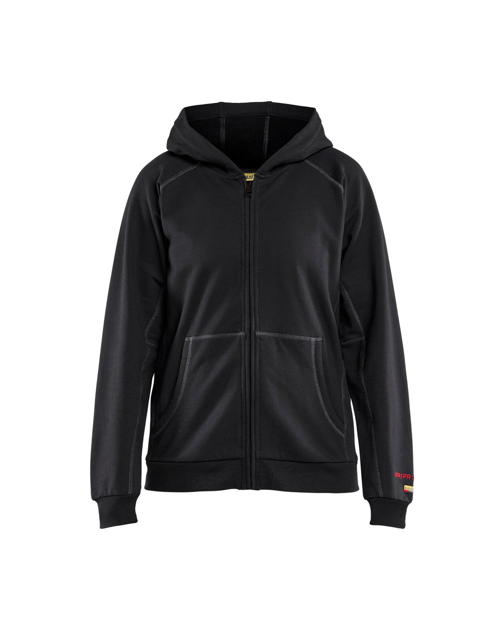 Women's Flame Resistant Full Zip Hoodie - Black