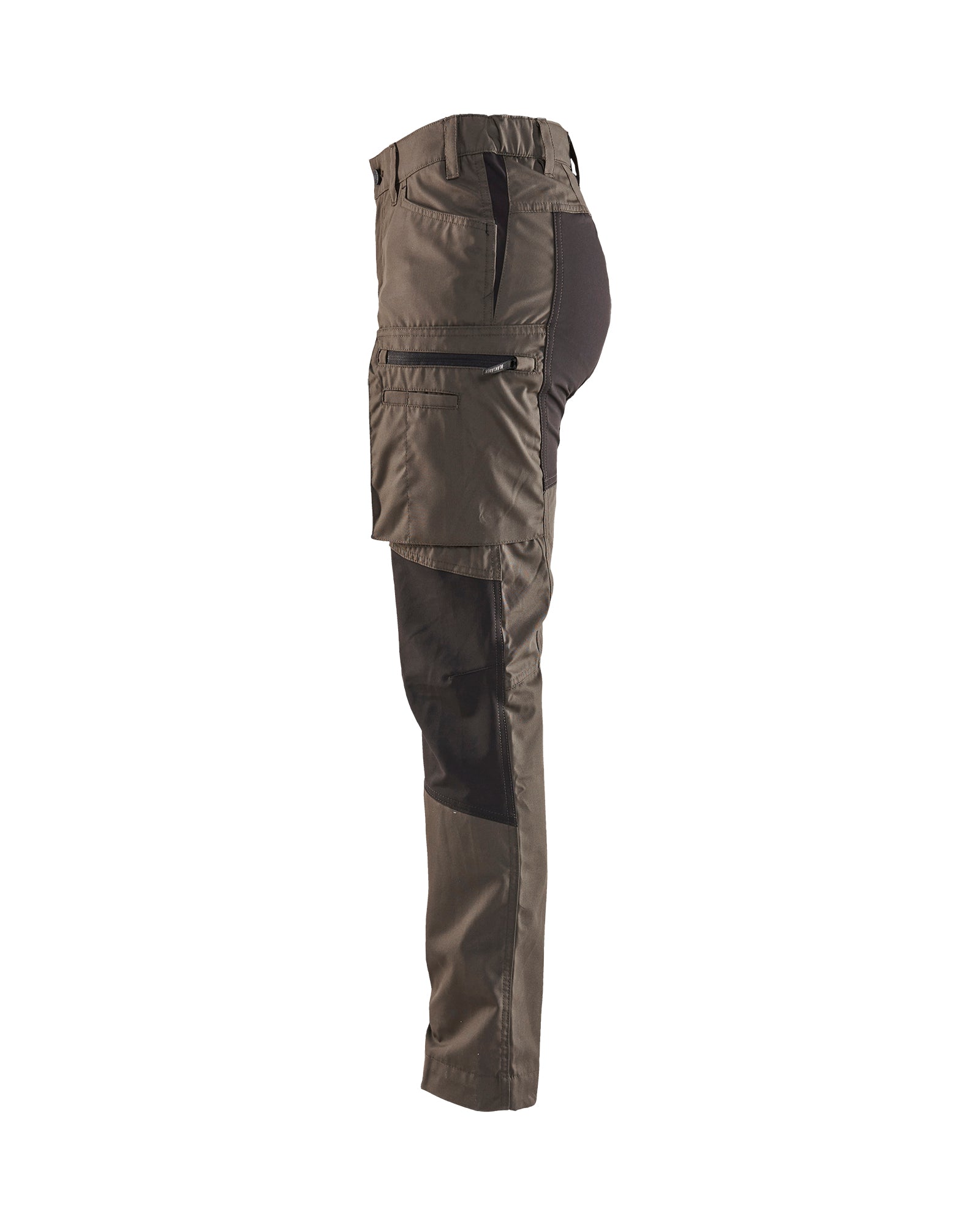 WOMEN'S SERVICE STRETCH PANTS - Dark olive green /black