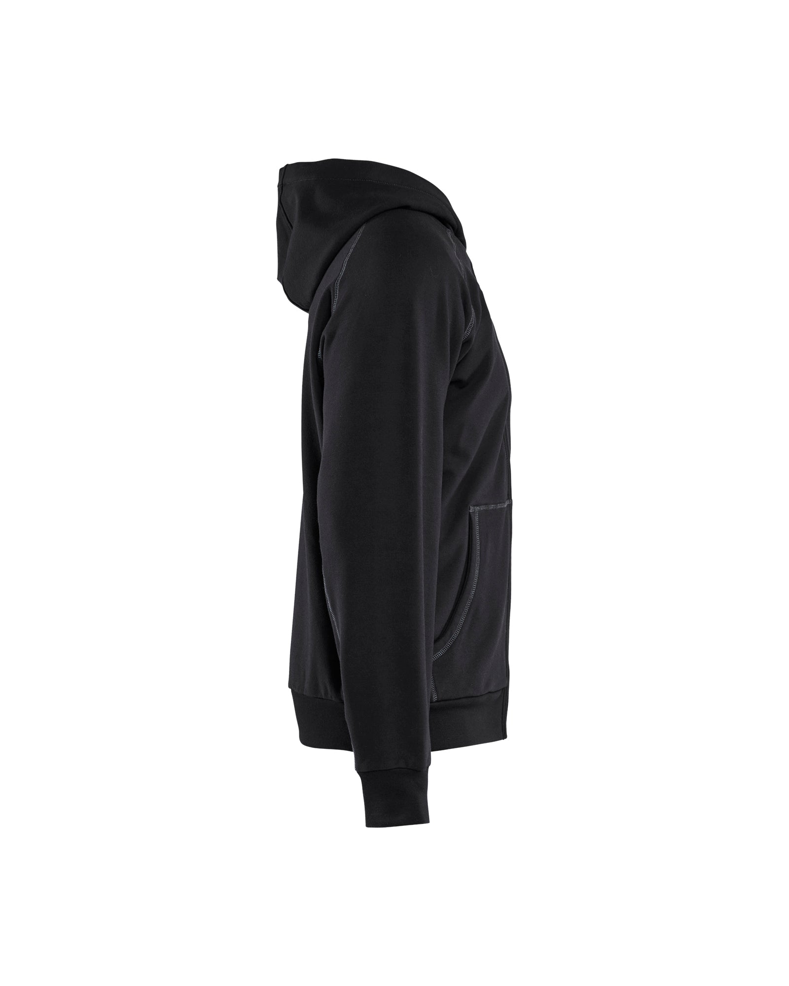 FR Zip Hooded Jacket - Black