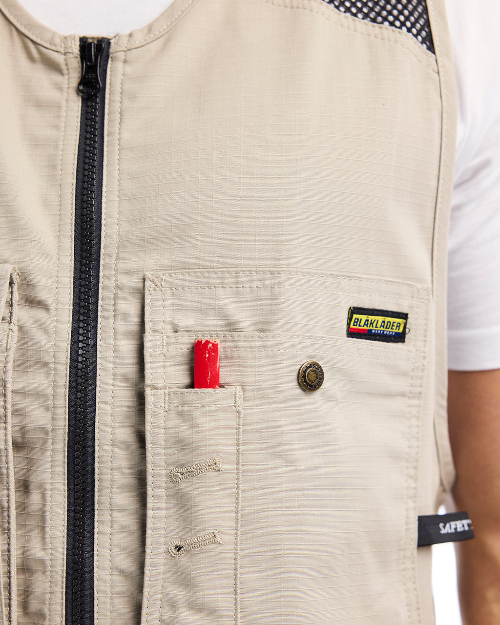 Ripstop Kangaroo Mesh Vest - Stone