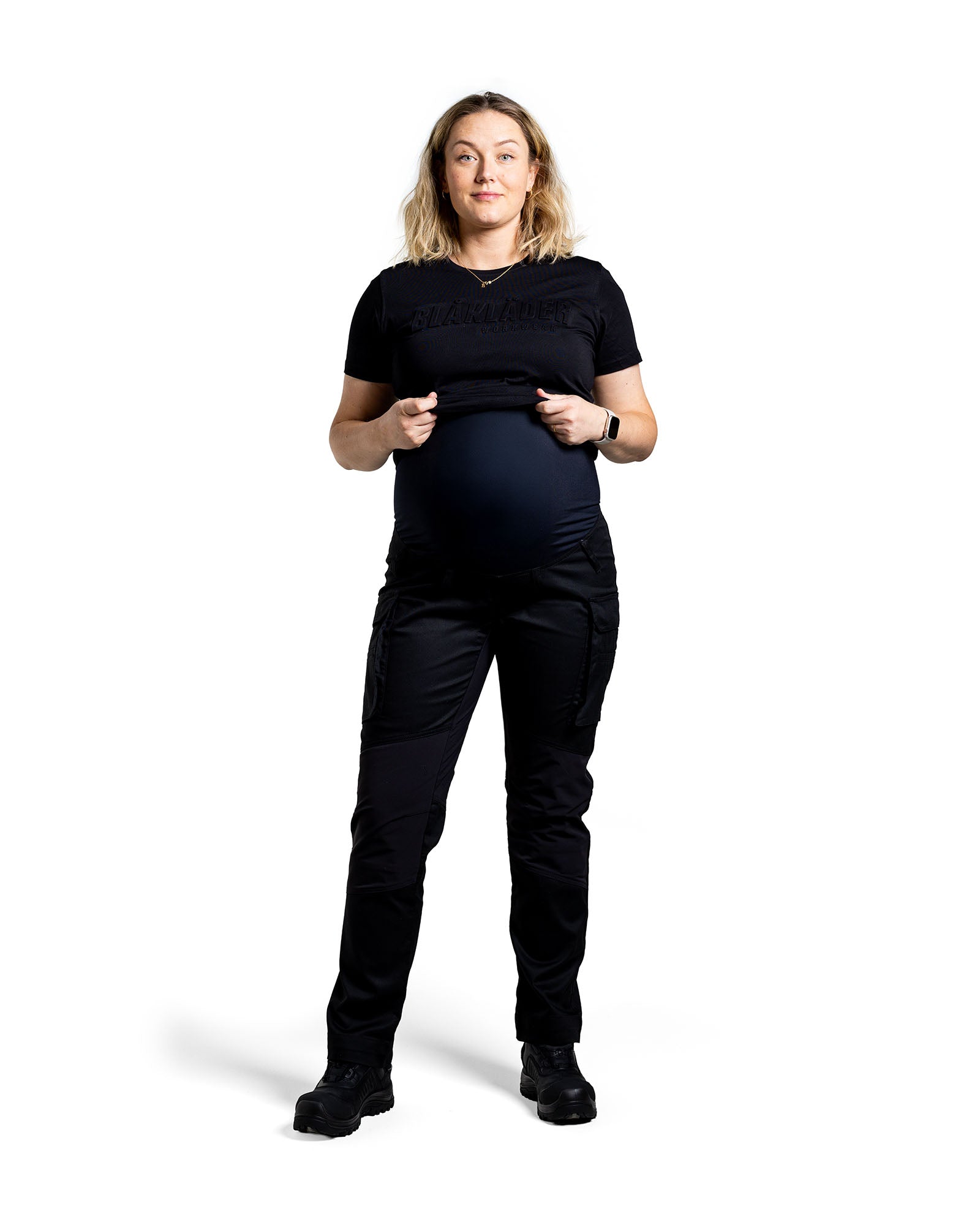 Maternity service pants with stretch - Black