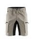 Service Shorts With Stretch - Stone/Black