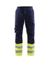 Flame Resistant Visibility Pants - Hi-Vis Yellow / Navy Blue